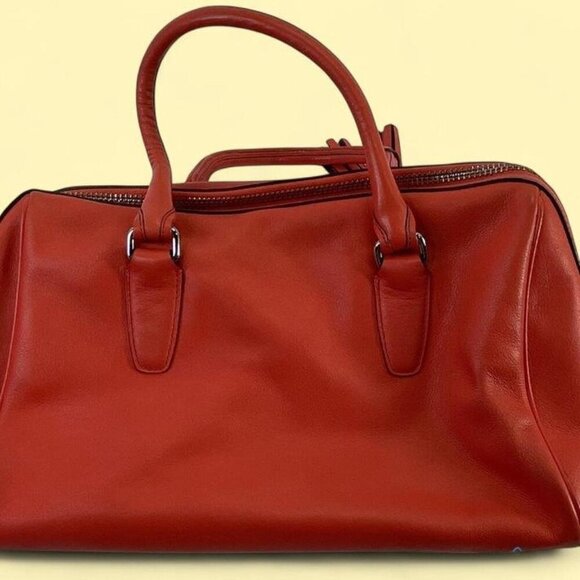 Coach Burnt Orange Leather Bennett Handbag Boston Bag‎ - Picture 3 of 8